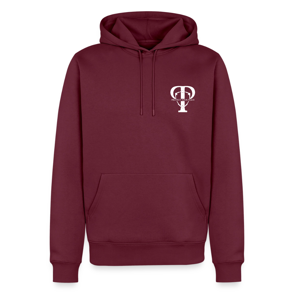 Protect Your Peace Security Hoodie - Black - burgundy