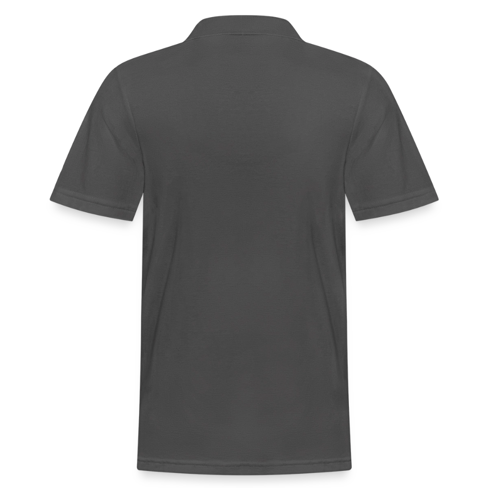 Panther Protection Men's Polo Tee - White Logo - charcoal grey