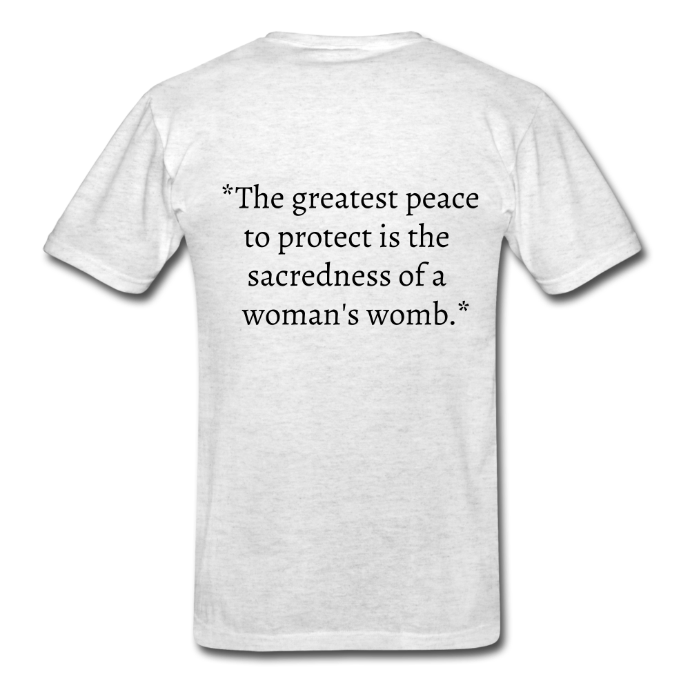 Protect Your Peace T-Shirt - Black - light heather gray