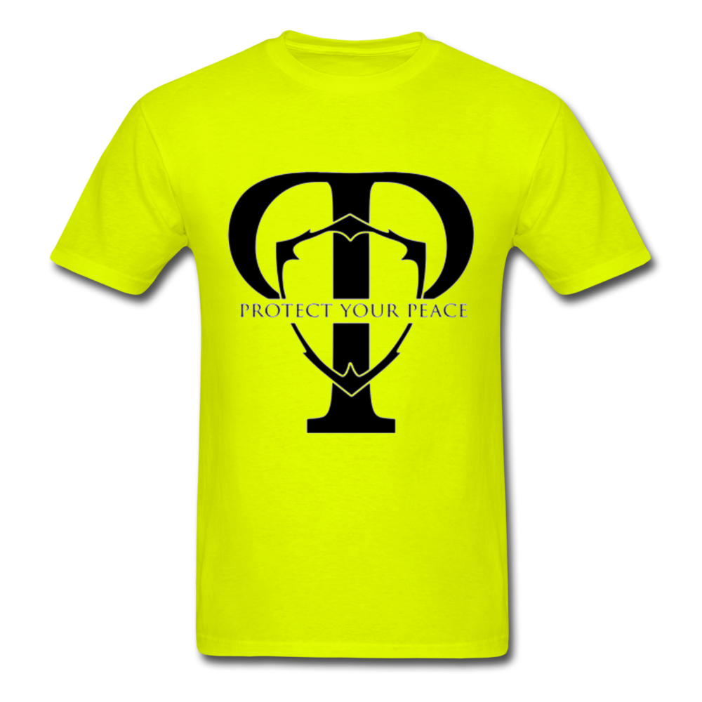 Protect Your Peace T-Shirt - Black - safety green