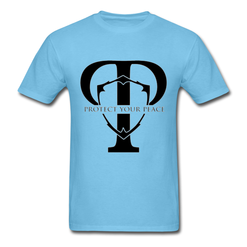 Protect Your Peace T-Shirt - Black - aquatic blue