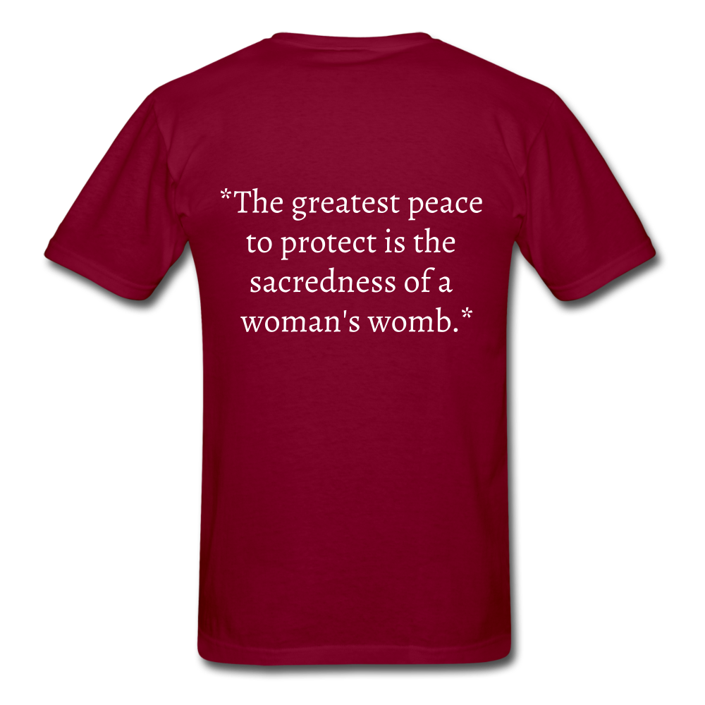 Protect Your Peace T-Shirt - White - burgundy