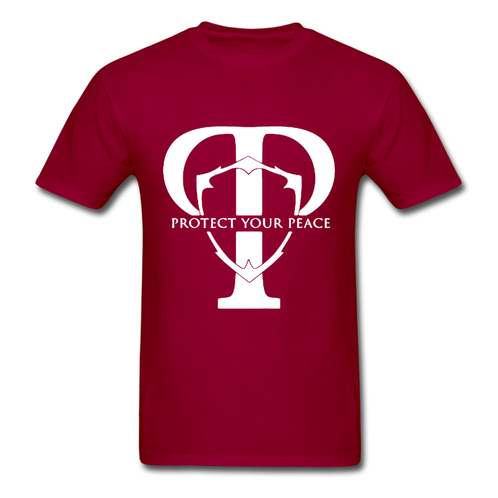 Protect Your Peace T-Shirt - White - dark red