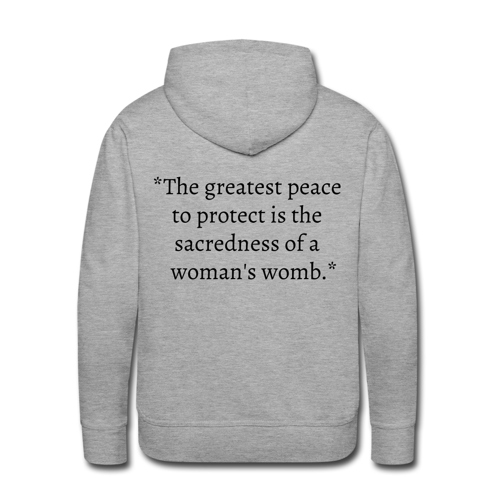Protect Your Peace Premium Hoodie - Black - heather grey