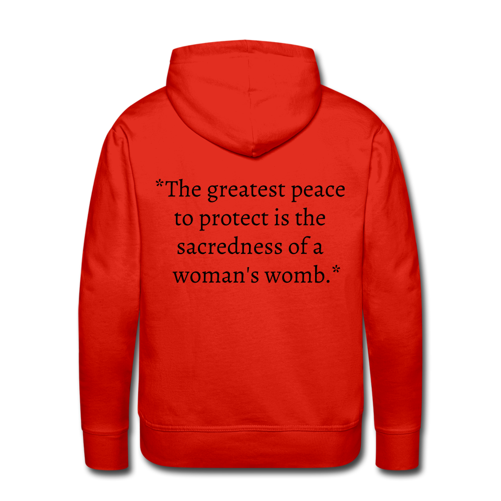 Protect Your Peace Premium Hoodie - Black - red