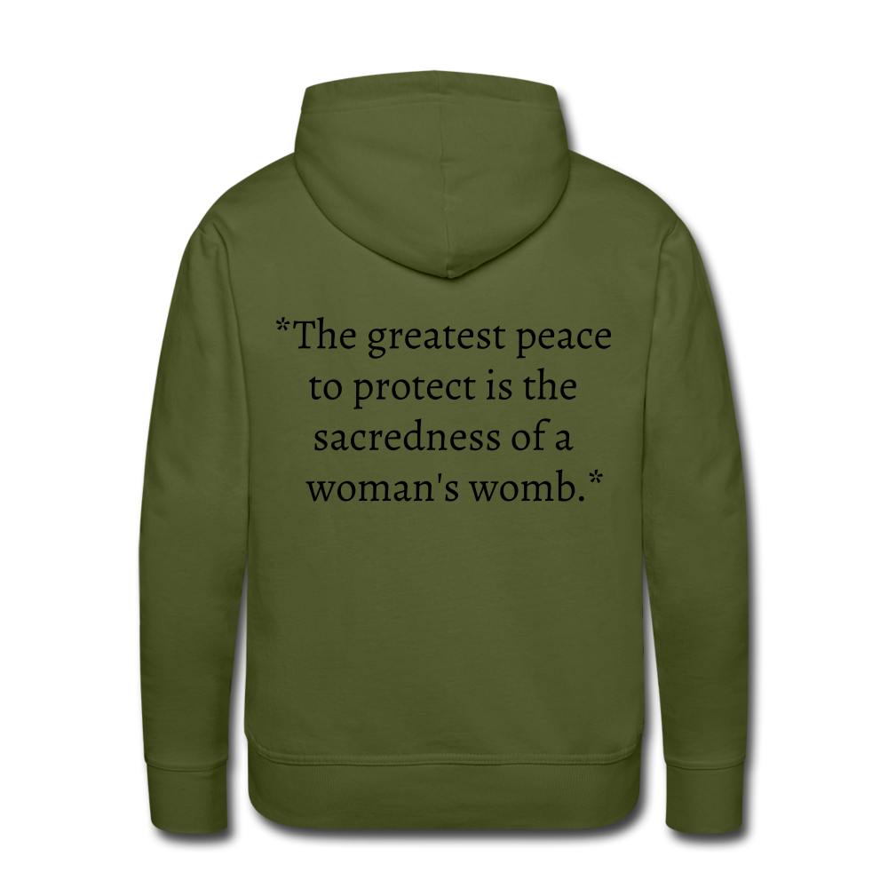Protect Your Peace Premium Hoodie - Black - olive green