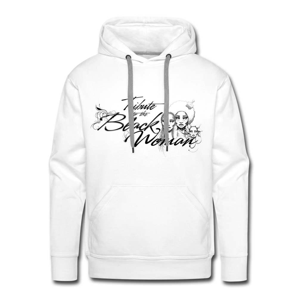 "Tribute to the Black Woman" Men's Hoodie - white
