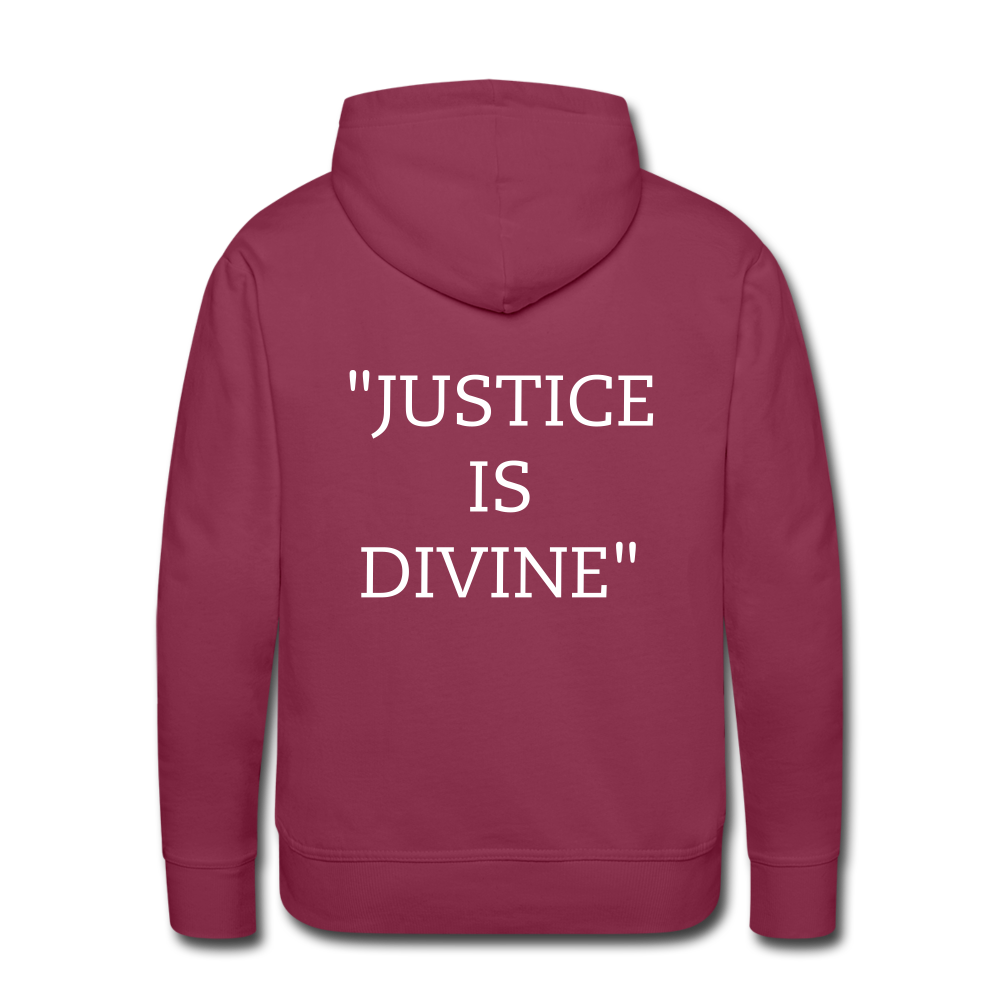 "Tribute to the Black Woman" Men's Hoodie - burgundy