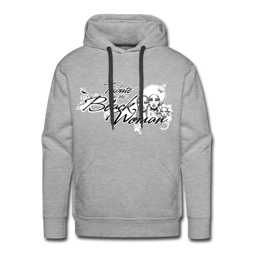 "Tribute to the Black Woman" Men's Hoodie - heather grey