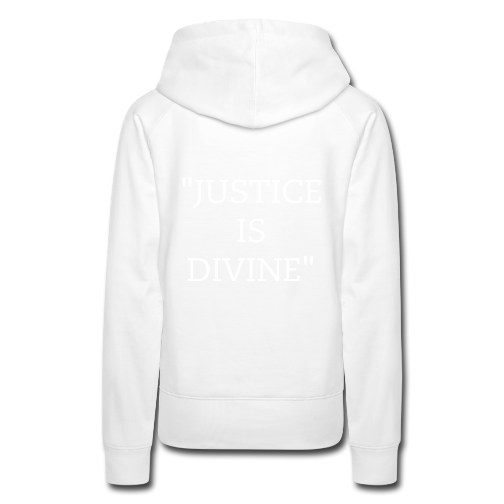 "Tribute to the Black Woman" Women's Hoodie - white