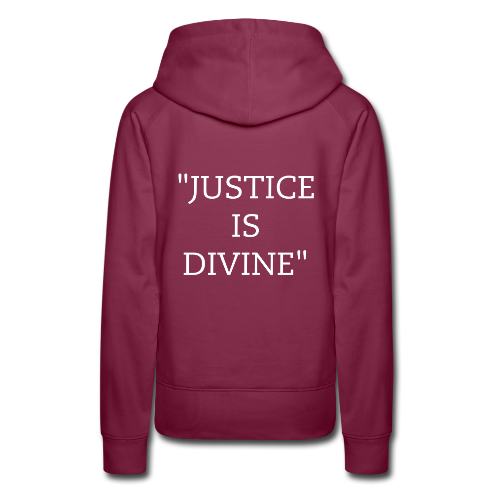 "Tribute to the Black Woman" Women's Hoodie - burgundy