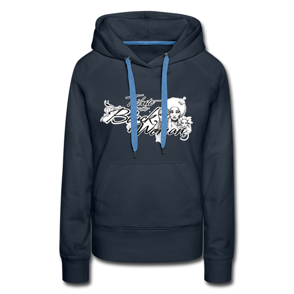 "Tribute to the Black Woman" Women's Hoodie - navy