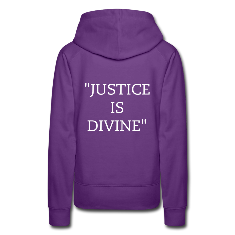 "Tribute to the Black Woman" Women's Hoodie - purple