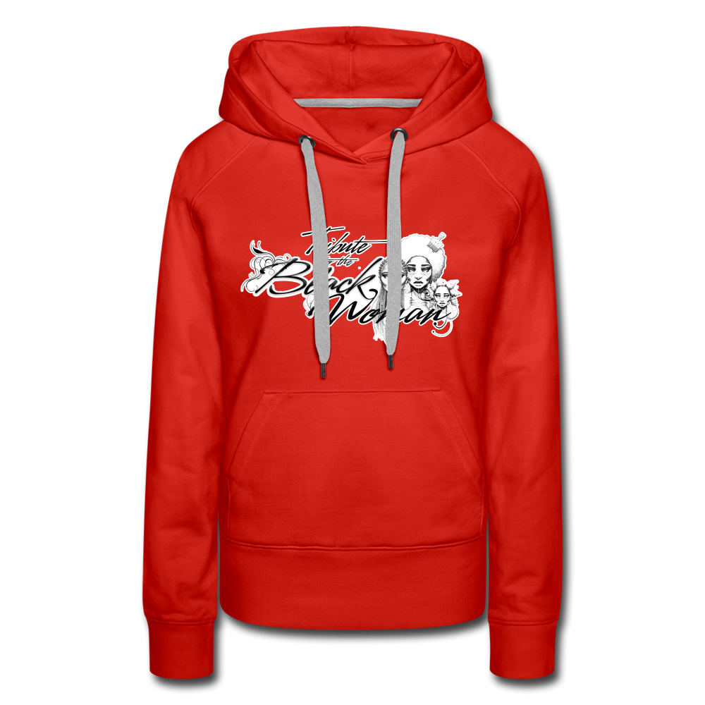 "Tribute to the Black Woman" Women's Hoodie - red