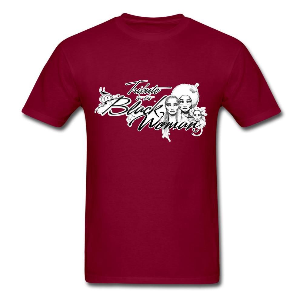 "Tribute to the Black Woman" Unisex Tee - burgundy