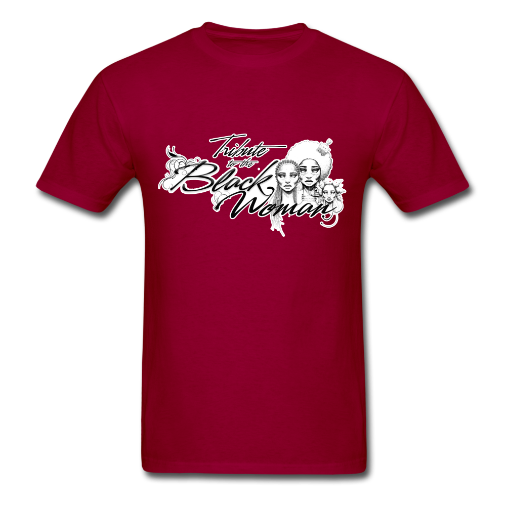 "Tribute to the Black Woman" Unisex Tee - dark red