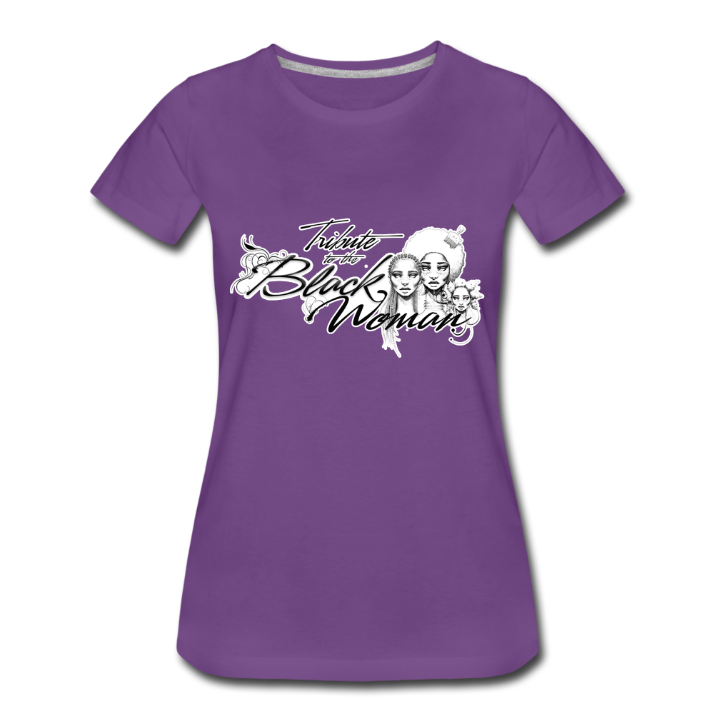 "Tribute to the Black Woman" Women's Tee - purple