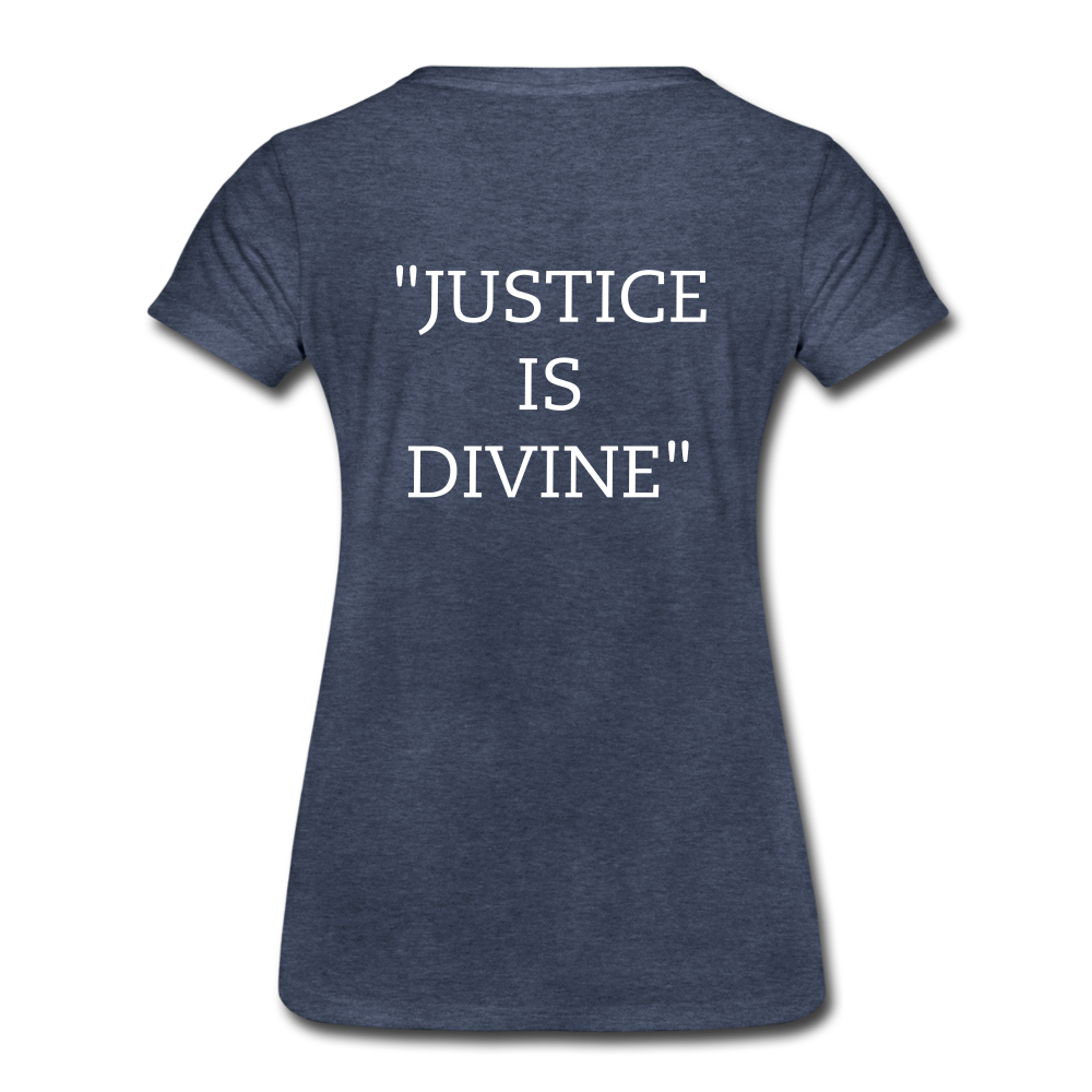 "Tribute to the Black Woman" Women's Tee - heather blue