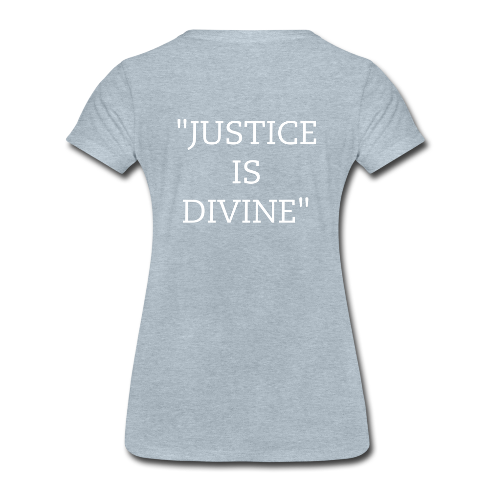 "Tribute to the Black Woman" Women's Tee - heather ice blue