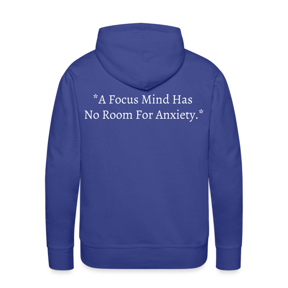 "Wrath of God" Premium Hoodie - White Logo - royal blue