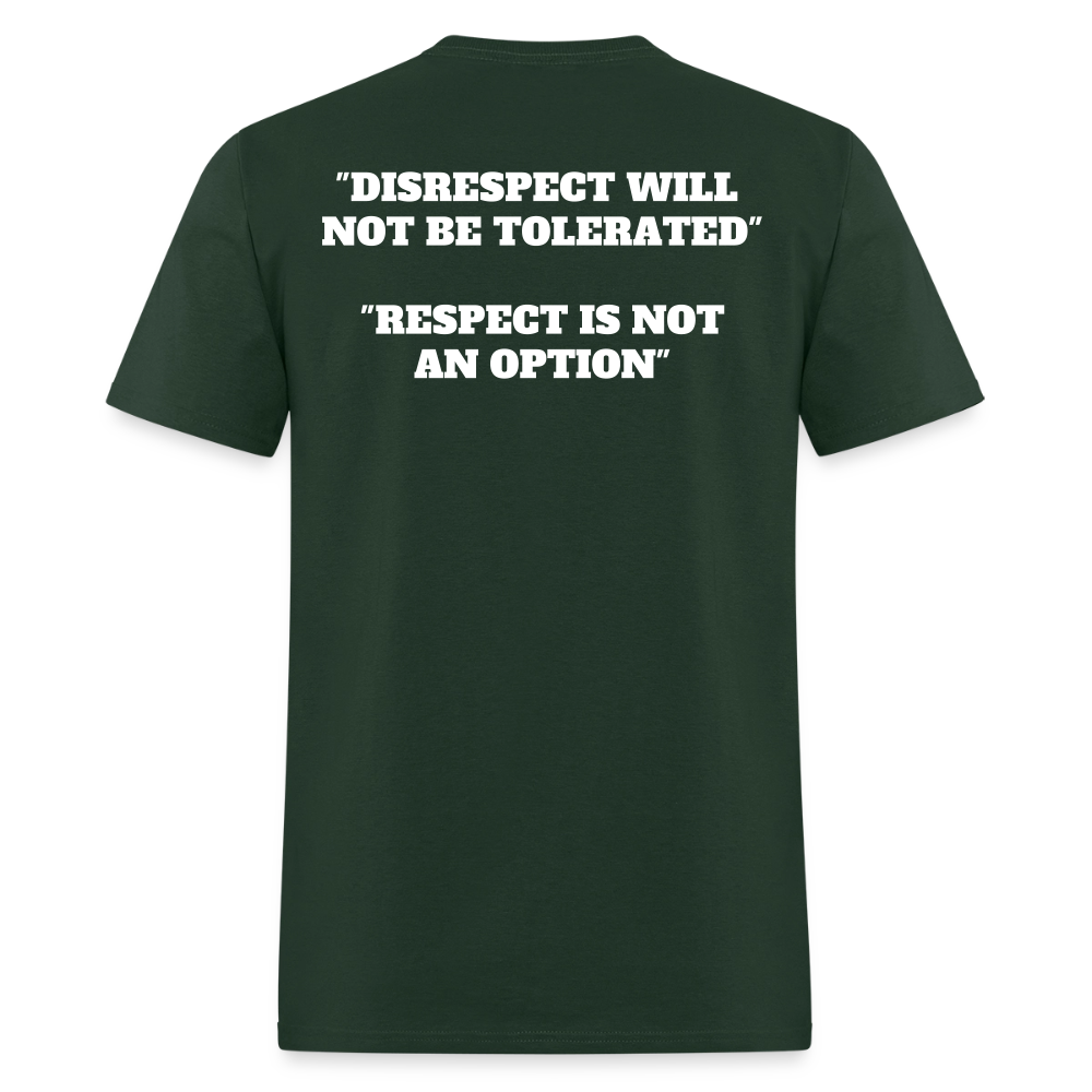 Panther Protection Men's Tee - White Logo - forest green