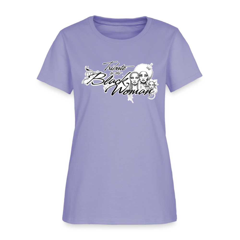 "Tribute to the Black Woman" Women's Tee - lavender