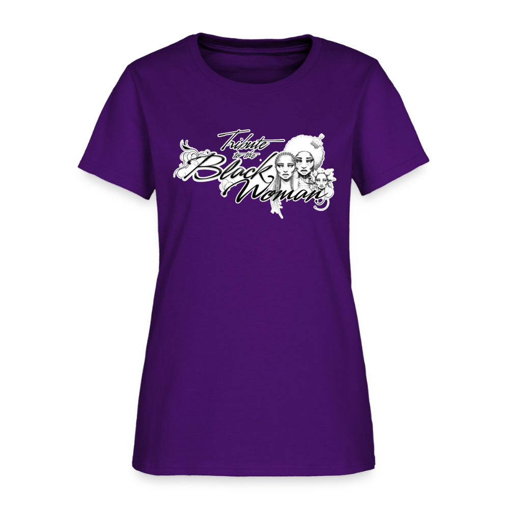 "Tribute to the Black Woman" Women's Tee - purple