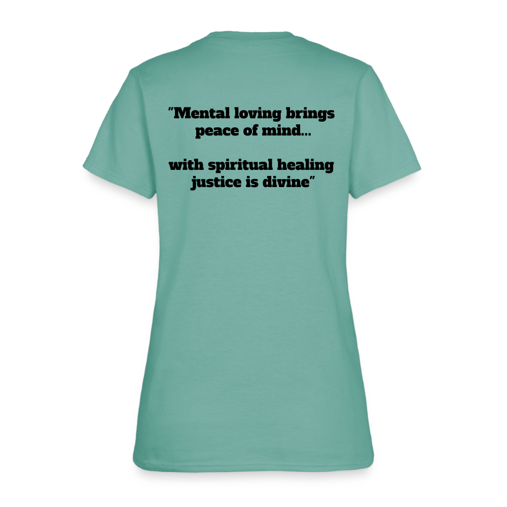 "Tribute to the Black Woman" Women's Tee - aquatic