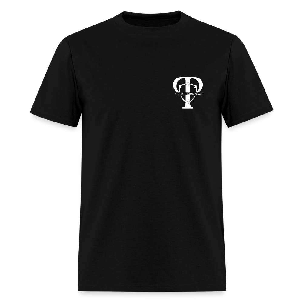 Protect Your Peace Security Men's Tee - White Logo - black