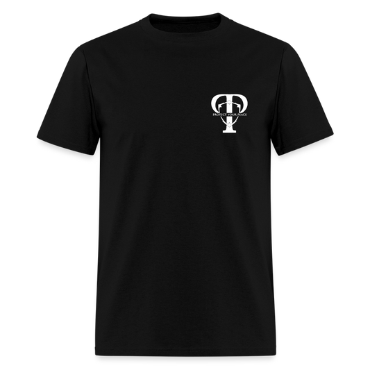 Protect Your Peace Security Men's Tee - White Logo - black