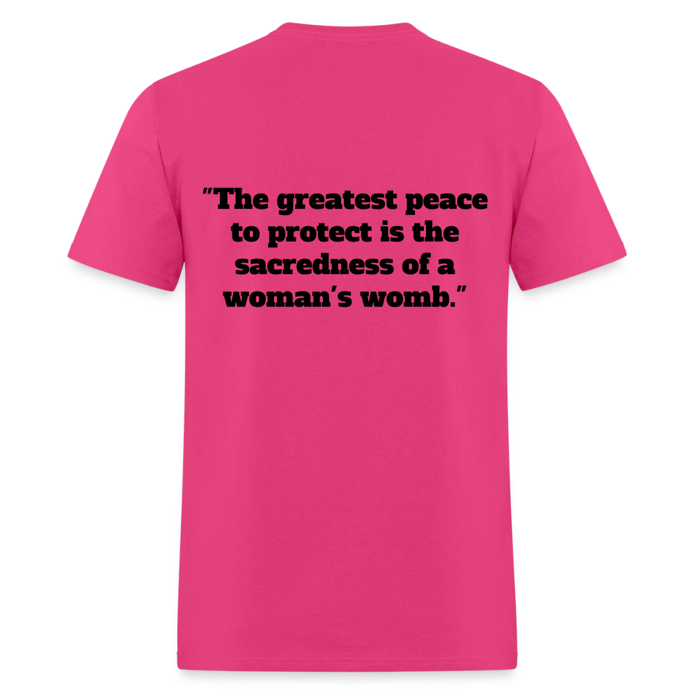Protect Your Peace T-Shirt - Black - fuchsia