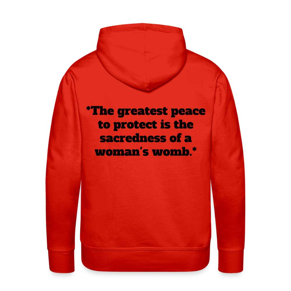 Protect Your Peace Premium Hoodie - Black - red