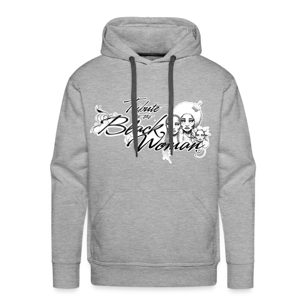 "Tribute to the Black Woman" Men's Hoodie - heather grey