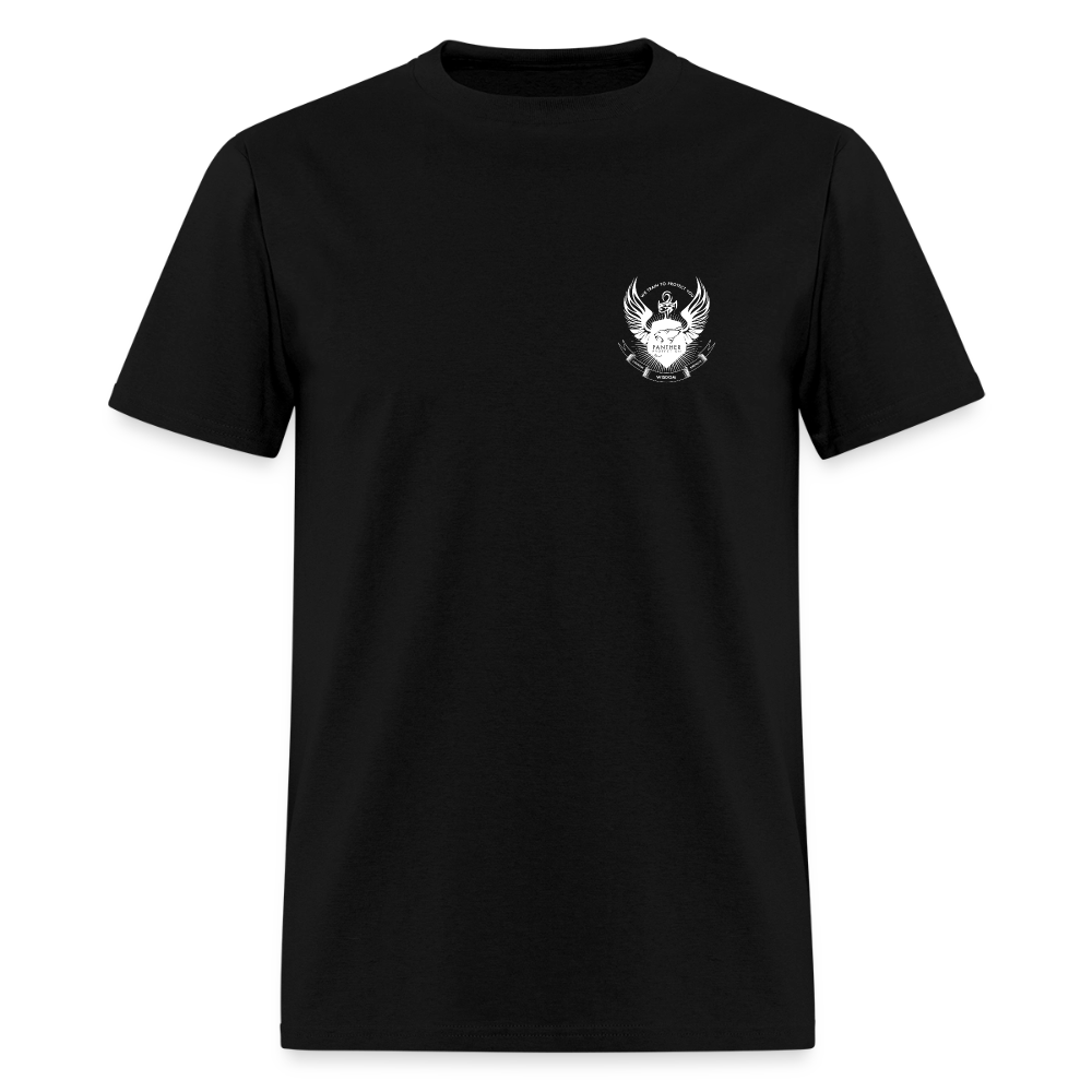 Panther Protection Men's Tee - White Logo - black