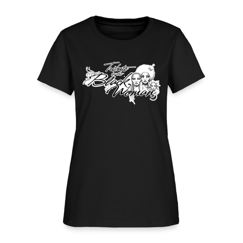 "Tribute to the Black Woman" Women's Tee - black