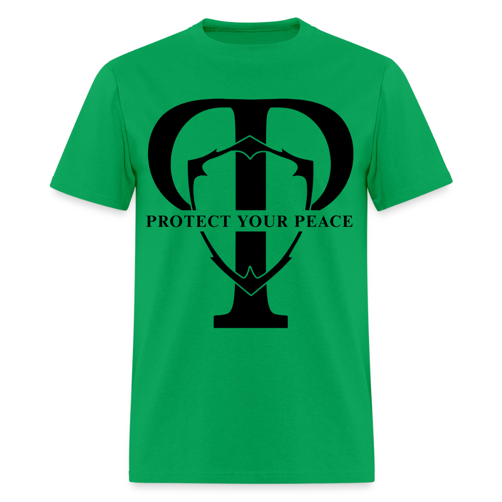 Protect Your Peace T-Shirt - Black - bright green