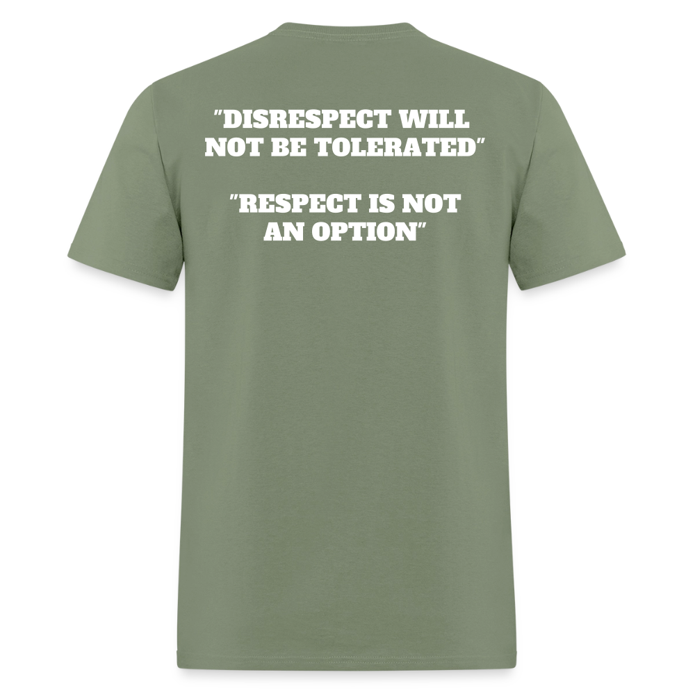Panther Protection Men's Tee - White Logo - military green