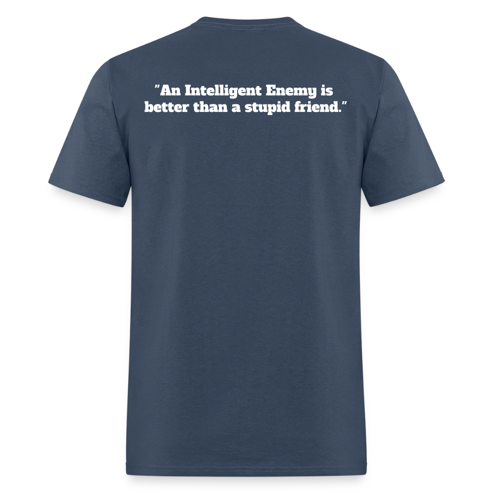 Panther Protection Men's Tee - White Logo -  blue dusk
