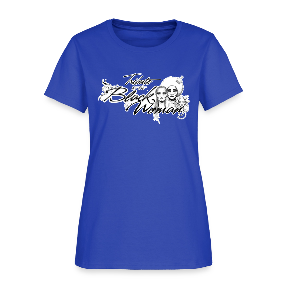 "Tribute to the Black Woman" Women's Tee - royal blue