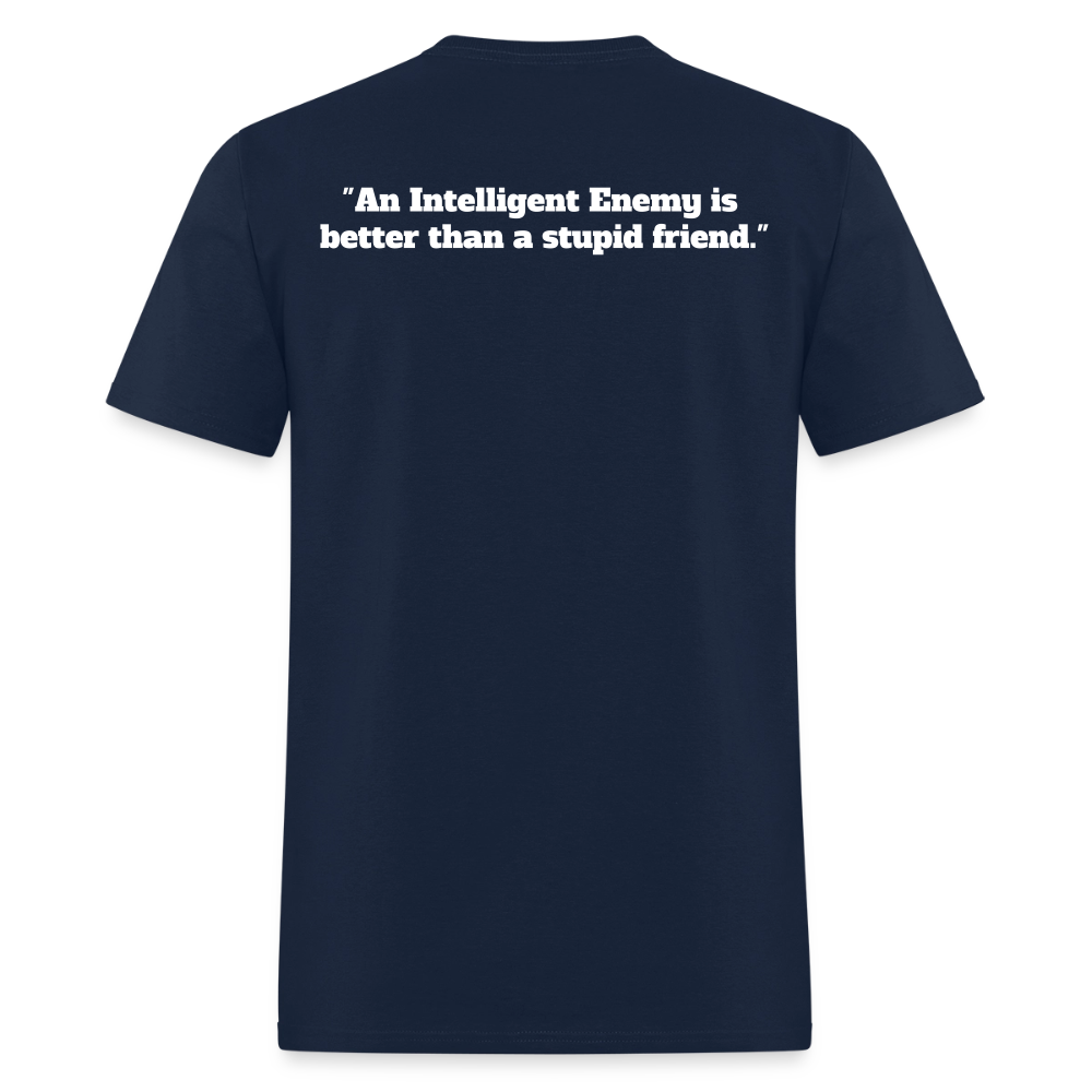 Panther Protection Men's Tee - White Logo - navy