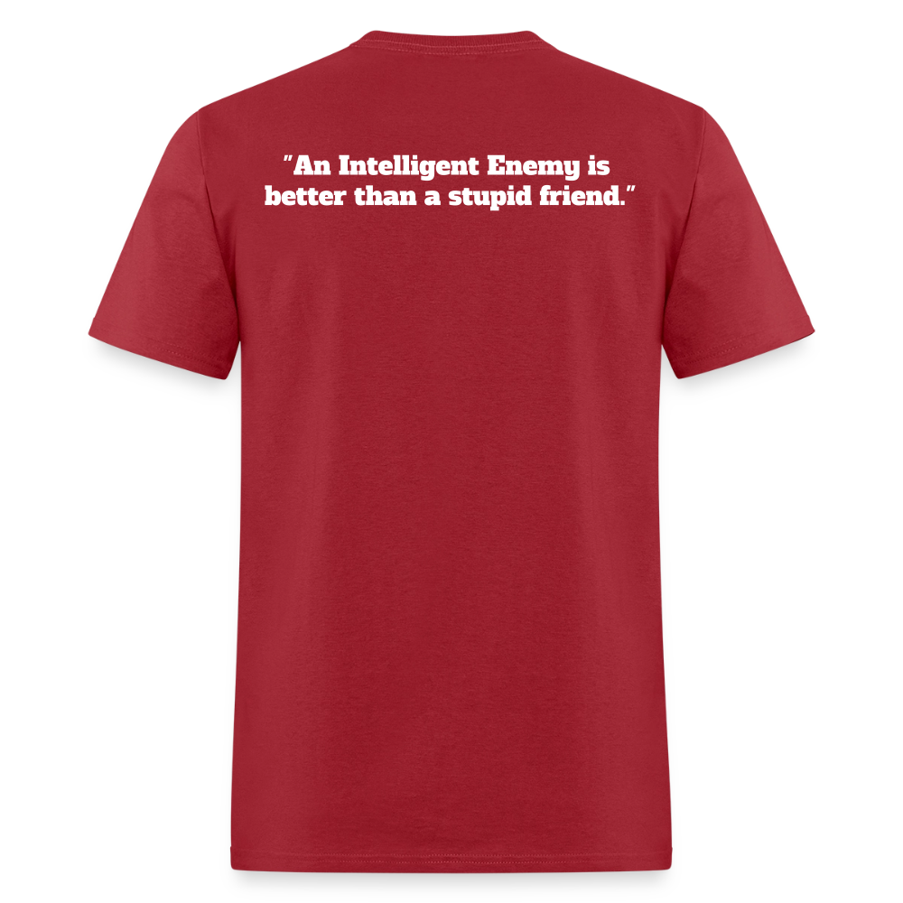 Panther Protection Men's Tee - White Logo - true red