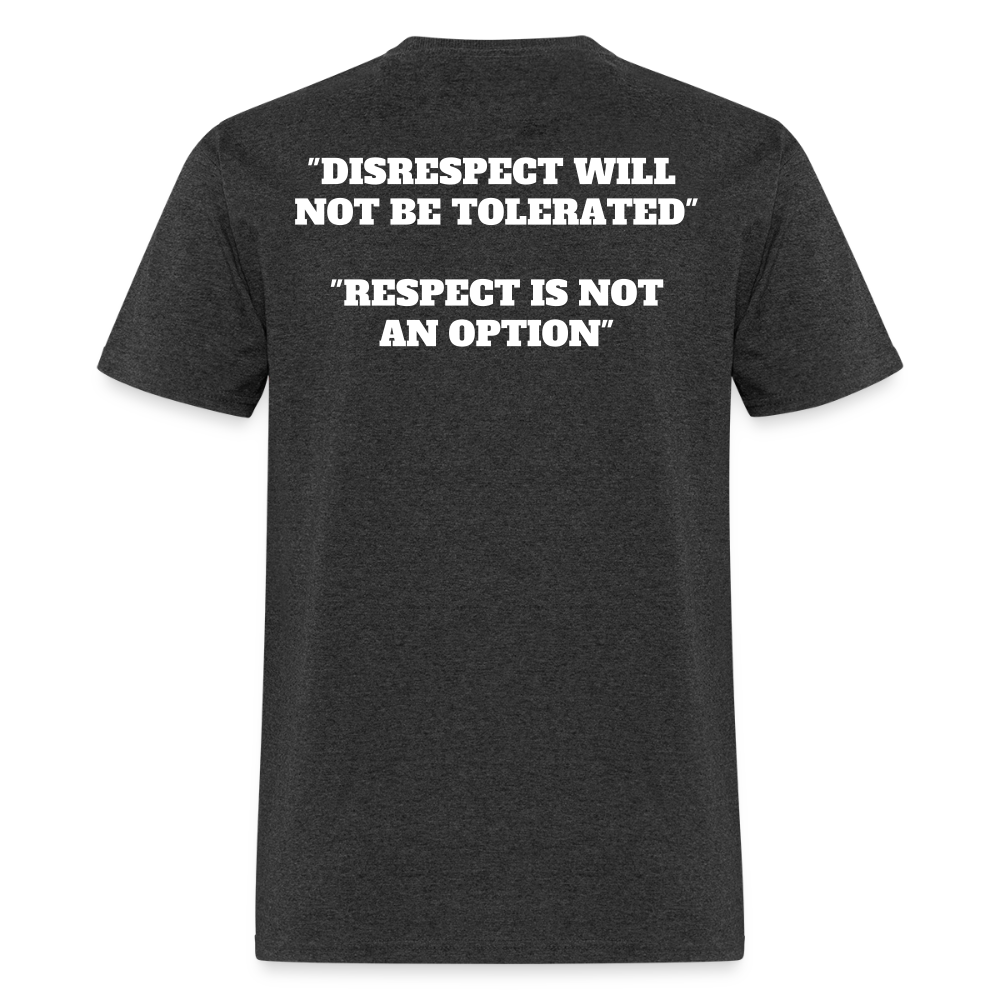 Panther Protection Men's Tee - White Logo - heather black