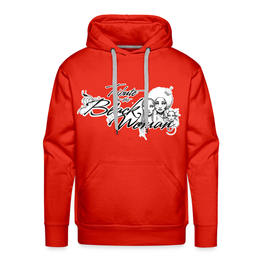 "Tribute to the Black Woman" Men's Hoodie - red