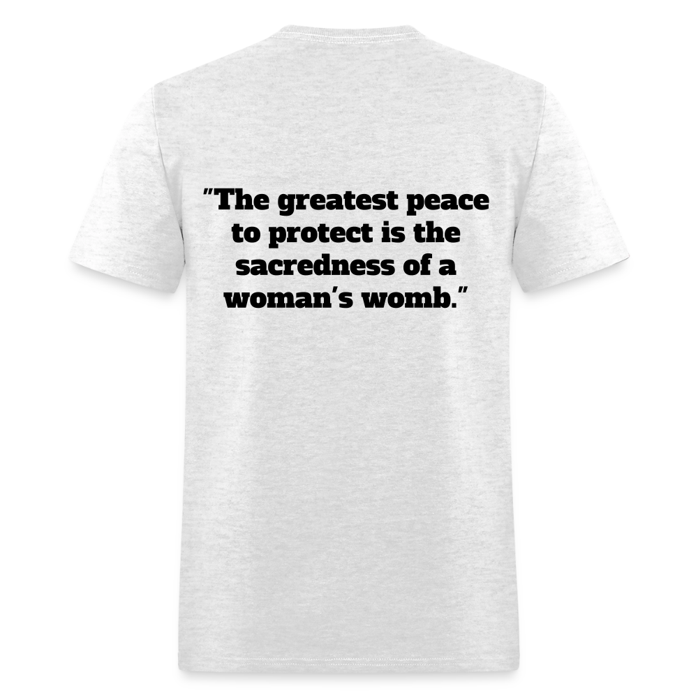 Protect Your Peace T-Shirt - Black - light heather gray