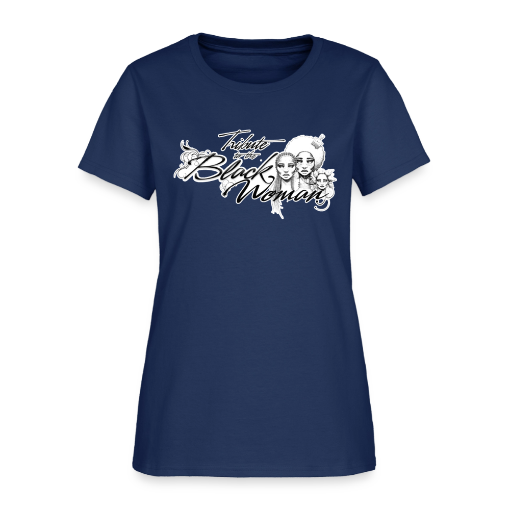 "Tribute to the Black Woman" Women's Tee -  blue dusk