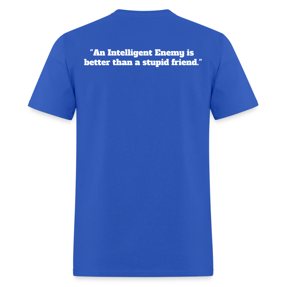 Panther Protection Men's Tee - White Logo - royal blue