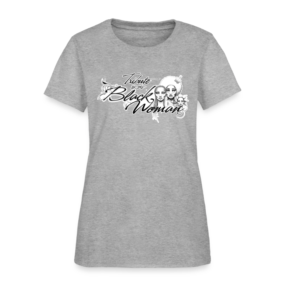 "Tribute to the Black Woman" Women's Tee - heather gray