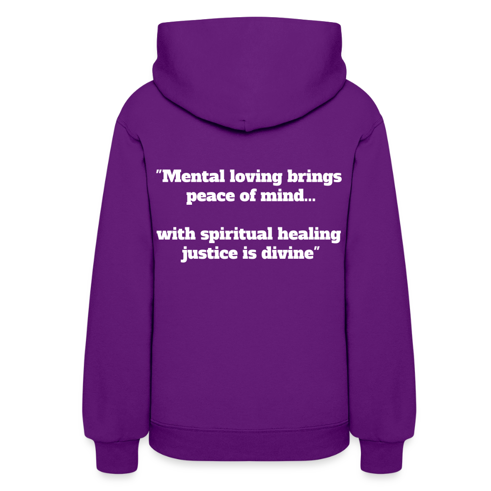"Tribute to the Black Woman" Women's Hoodie - purple