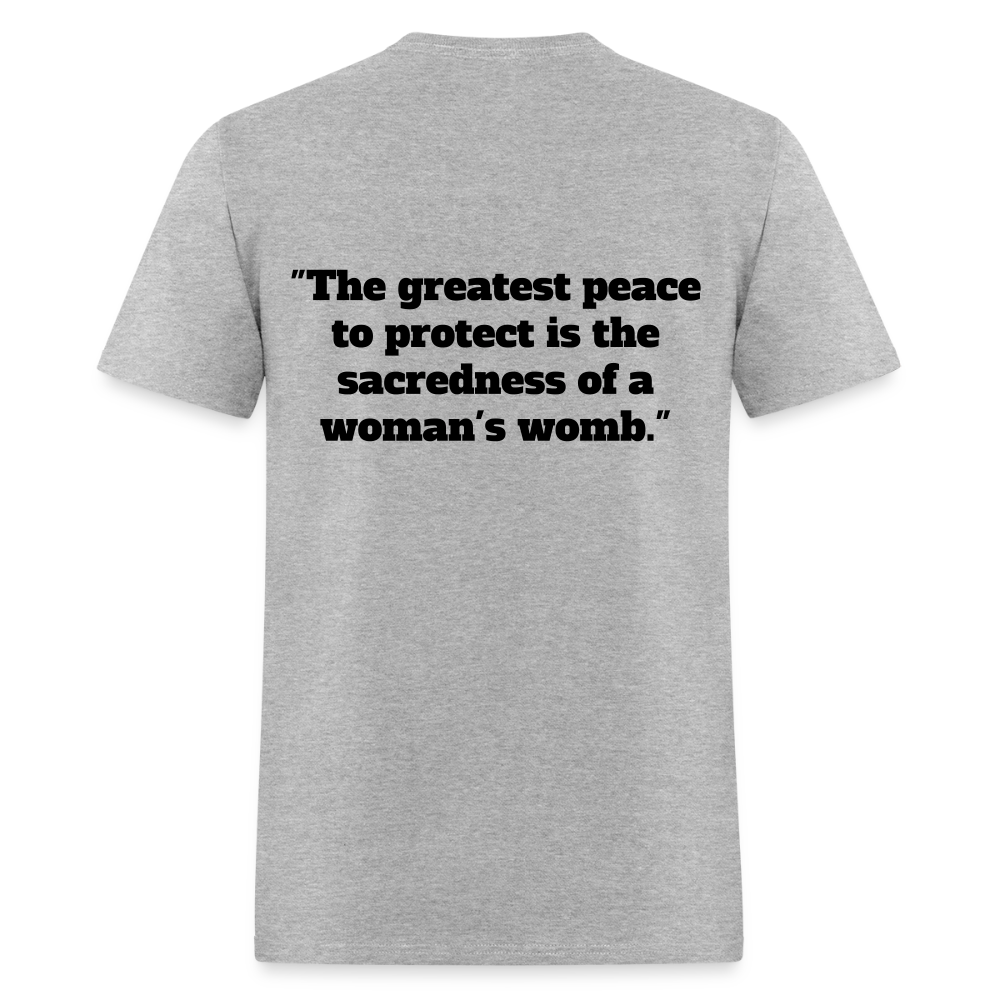 Protect Your Peace T-Shirt - Black - heather gray