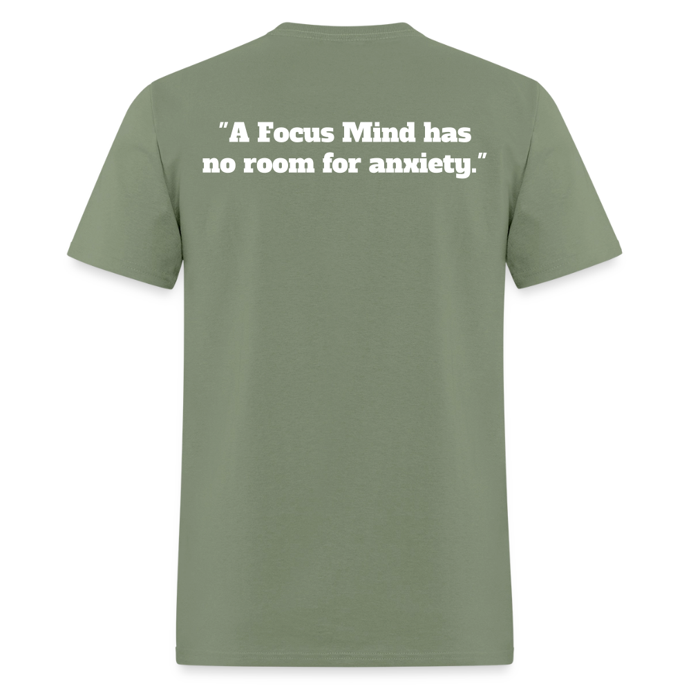 Panther Protection Men's Tee - White Logo - military green